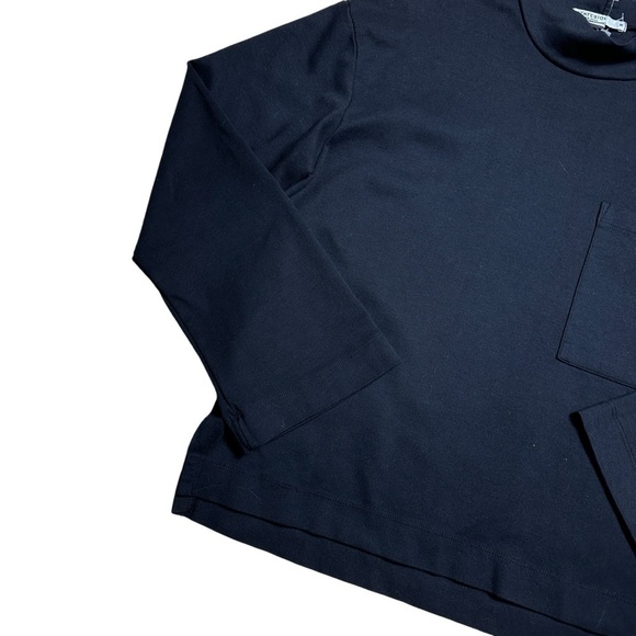 Stateside Anthropologie Black Mock Neck Long Sleeve Top Women’s US M - Picture 3 of 9